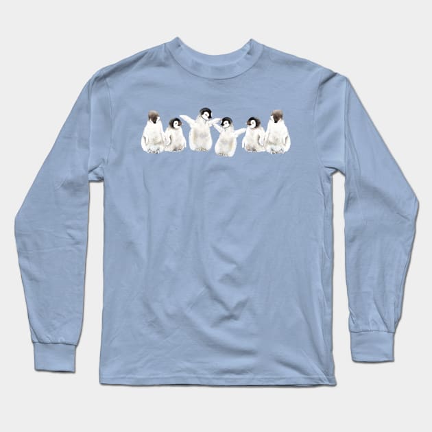 Penguin chicks Long Sleeve T-Shirt by wanderinglaur